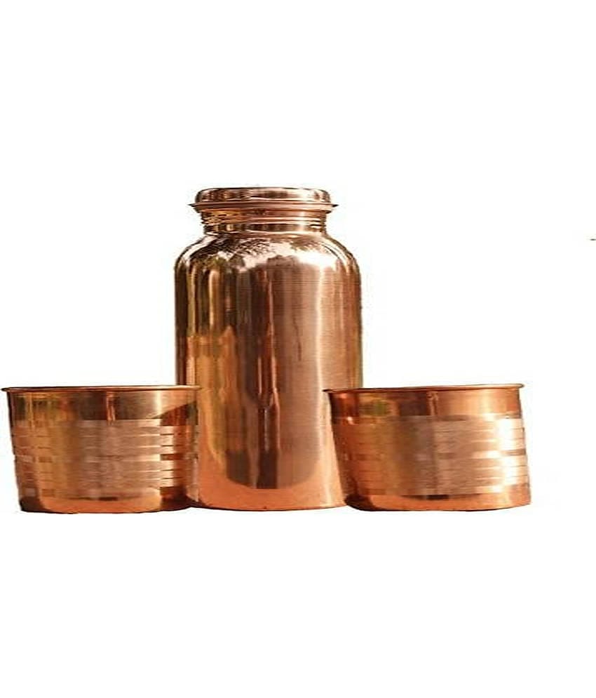 Shakuntla Vintage Copper Copper Water Bottle 1000 mL ( 3 )