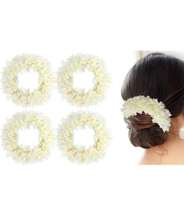 SNOWPEARL Off-White Hair Accessory Set ( Pack of 4 )