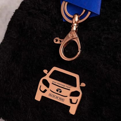 Tata Nexon Keychain-Front View / Rose-Gold