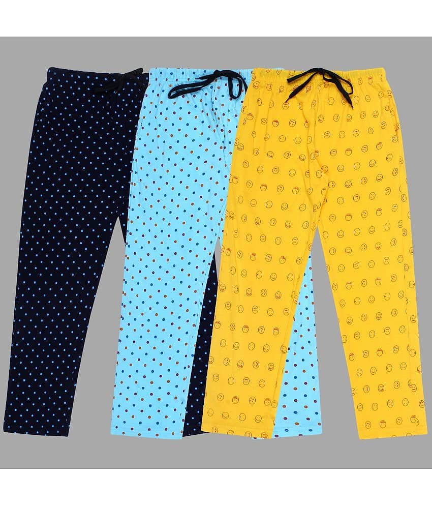 Diaz Pack of 3 Boys Cotton Blend Trackpant ( Multi Color )