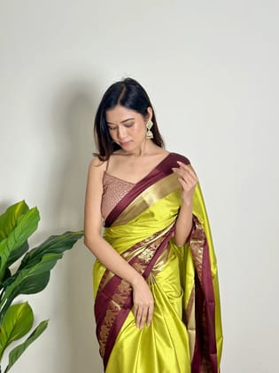Trending Pathani Kanjivaram Silk Woven Saree