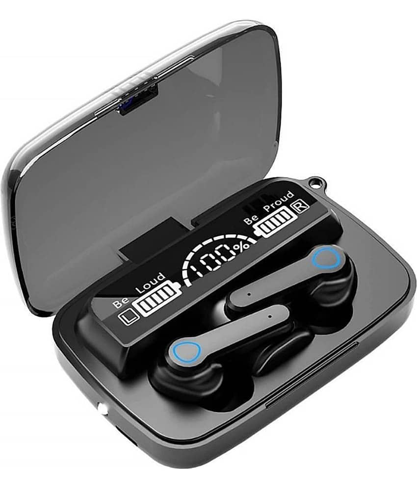 Neo M19 EAR BUDS Type C True Wireless (TWS) On Ear 4 Hours Playback Active Noise cancellation IPX4(Splash & Sweat Proof) Black