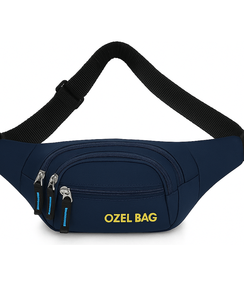 Ozel Bag Navy Blue Printed Messenger Bag