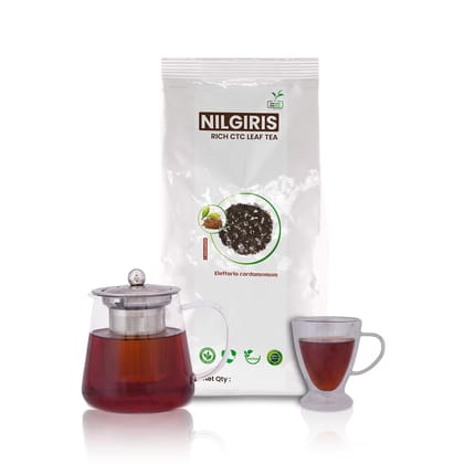 Two Leaf One Bud Nilgris Rich CTC Leaf Tea - Cardamom  250 Gms
