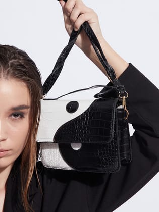 Yin Yang Black & White Mini Bag-Sling Bag