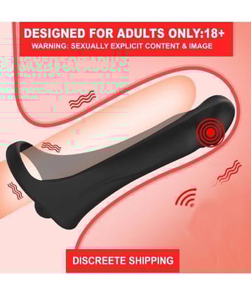 Kamahouse Premium Quality Double Penetration Vibrating Butt Plug and Cock Rings Dong for Couples