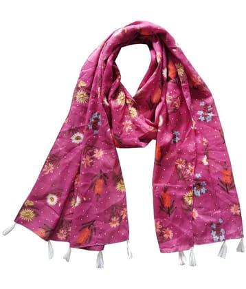 JVNINE - Be Unique Pink Polyester Womens Scarf ( Pack of 1 )