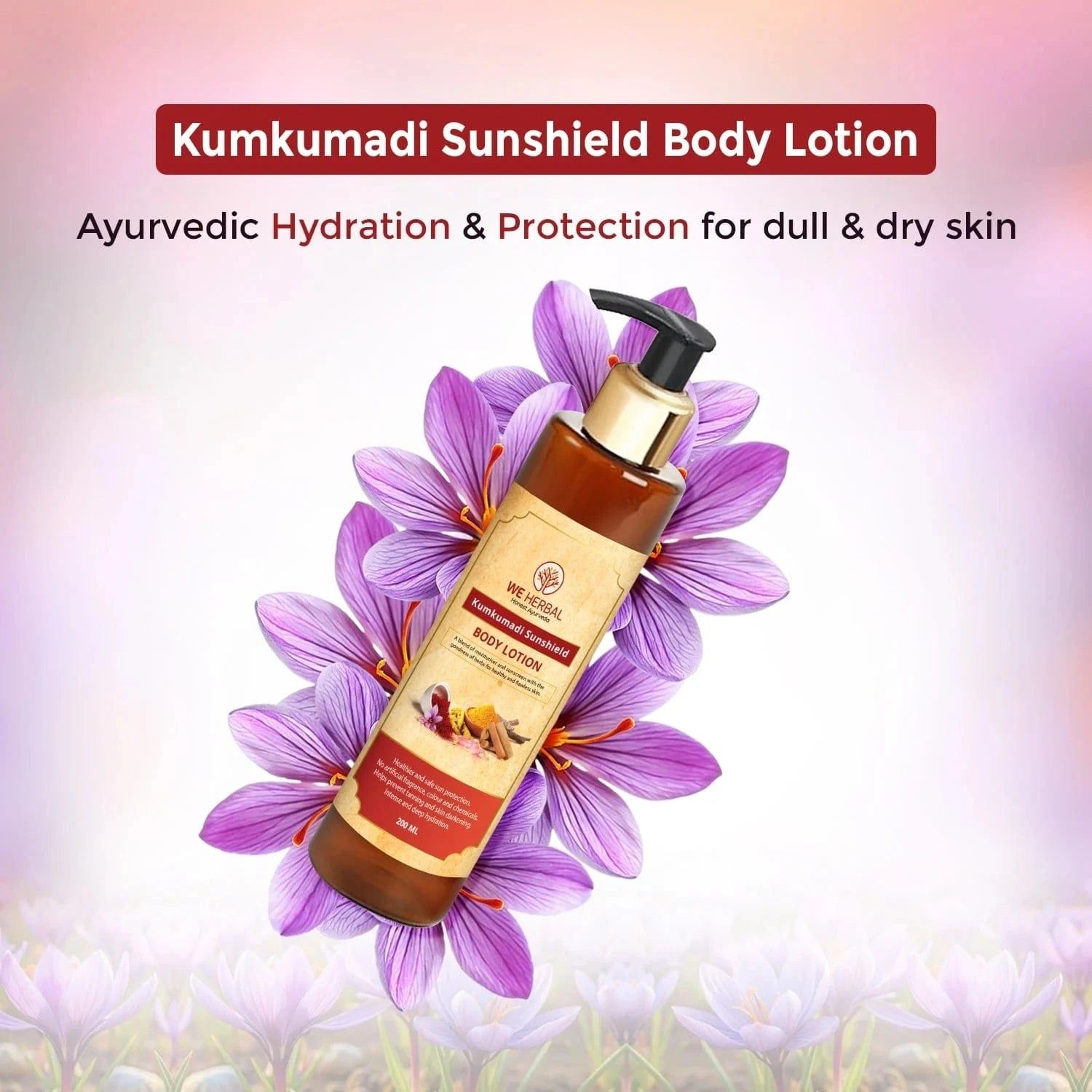 Kumkumadi Sunscreen Body Lotion: Ayurvedic Sun Protection for Radiant Skin-in