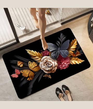mahek accessories Set of 1 Anti-skid Rubber Door Mat ( 40 X 60 cm ) Assorted