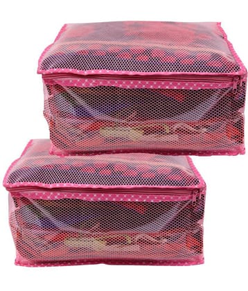 RAJA Pink Saree Covers - 2 Pcs