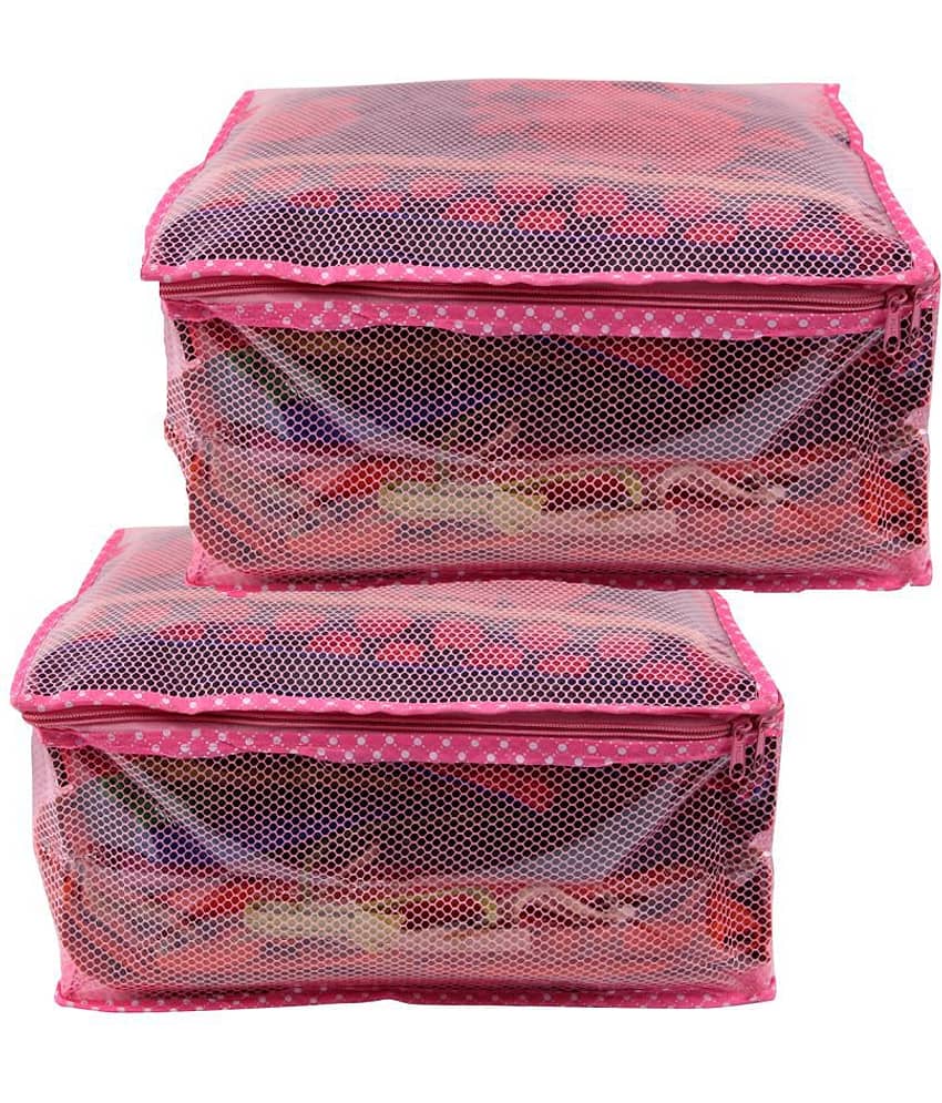 RAJA Pink Saree Covers - 2 Pcs