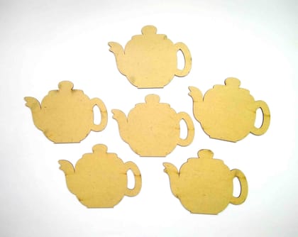 Brand Zero MDF Teapot Coasters - Pack of  6 pcs