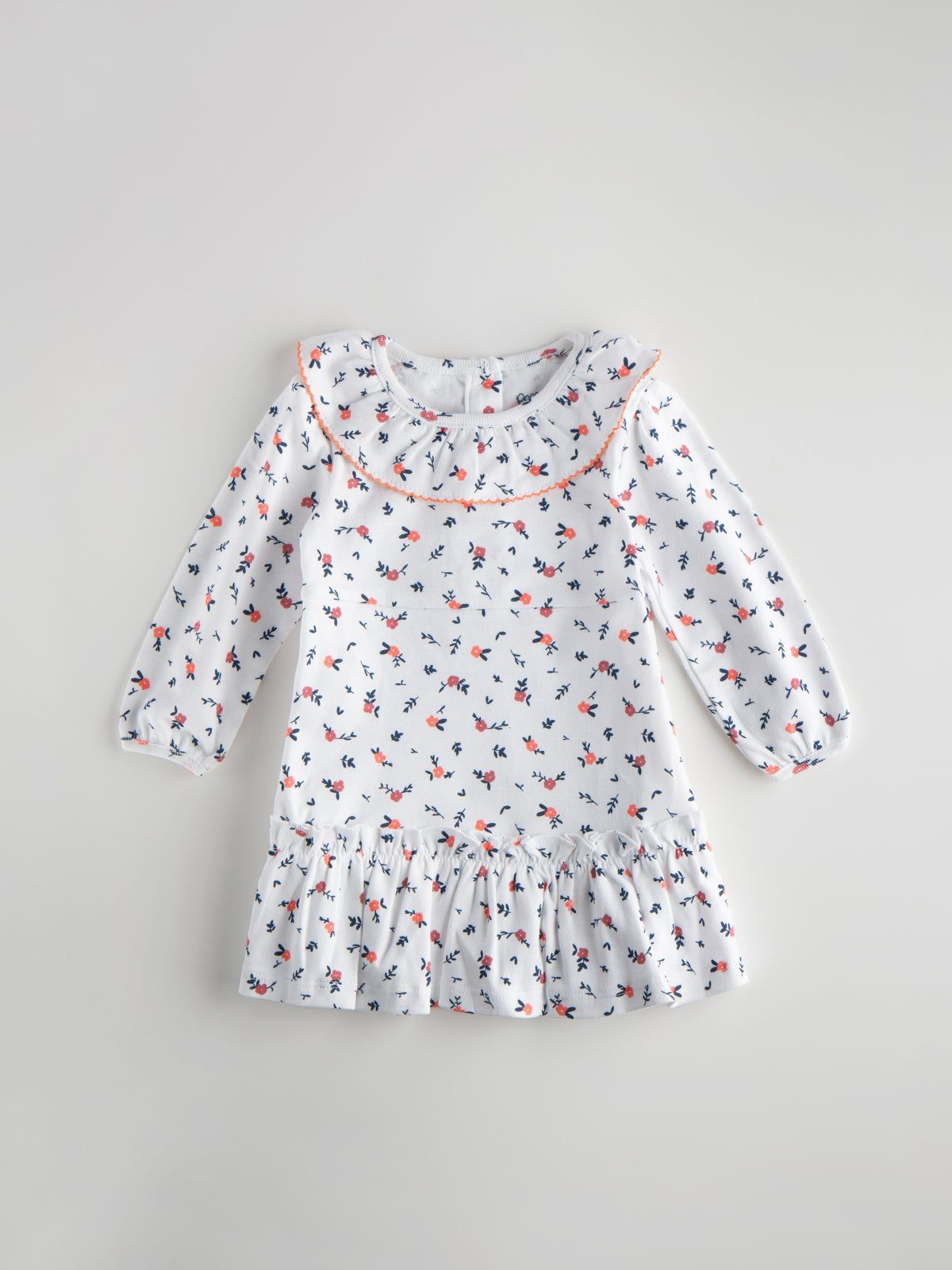 Trendy & Comfy Printed Dress for Girls-24-36 M