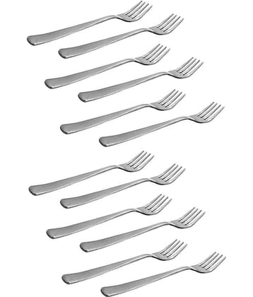 A & H ENTERPRISES - Steel Stainless Steel Table Fork ( Pack of 12 )