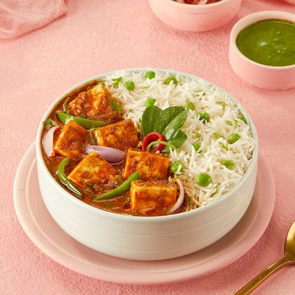 Paneer Kadai Rice Bowl.