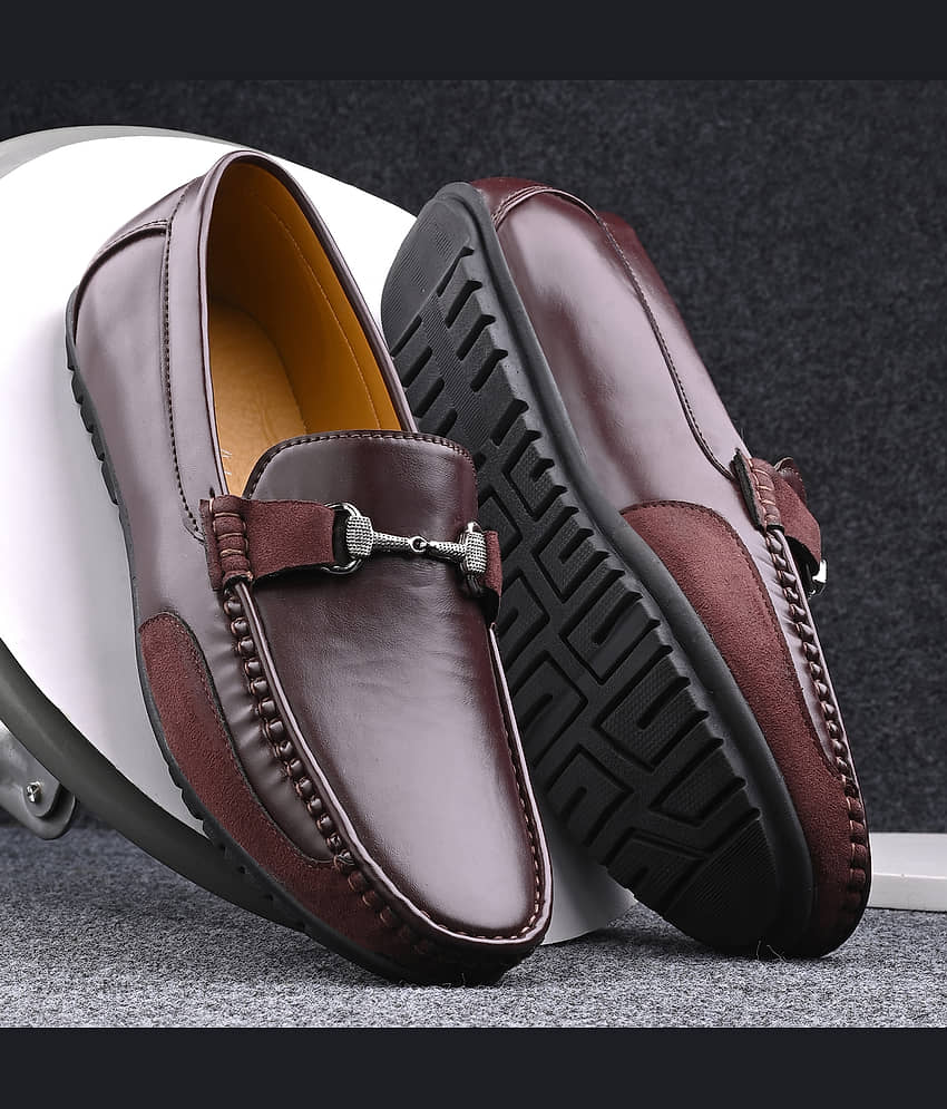 Prolific Brown Men's Slip-on Shoes