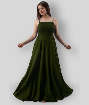 Frionkandy - Green Rayon Women's Gown ( Pack of 1 )