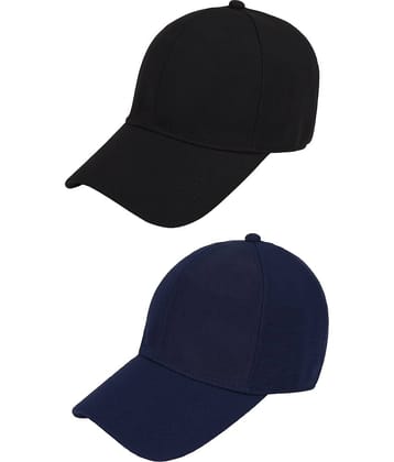Zacharias - Multi Color Cotton Blend Men's Cap ( Pack of 2 )