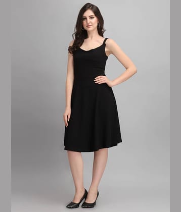Sheetal associates - Black Polyester Women's Fit & Flare Dress ( Pack of 1 )