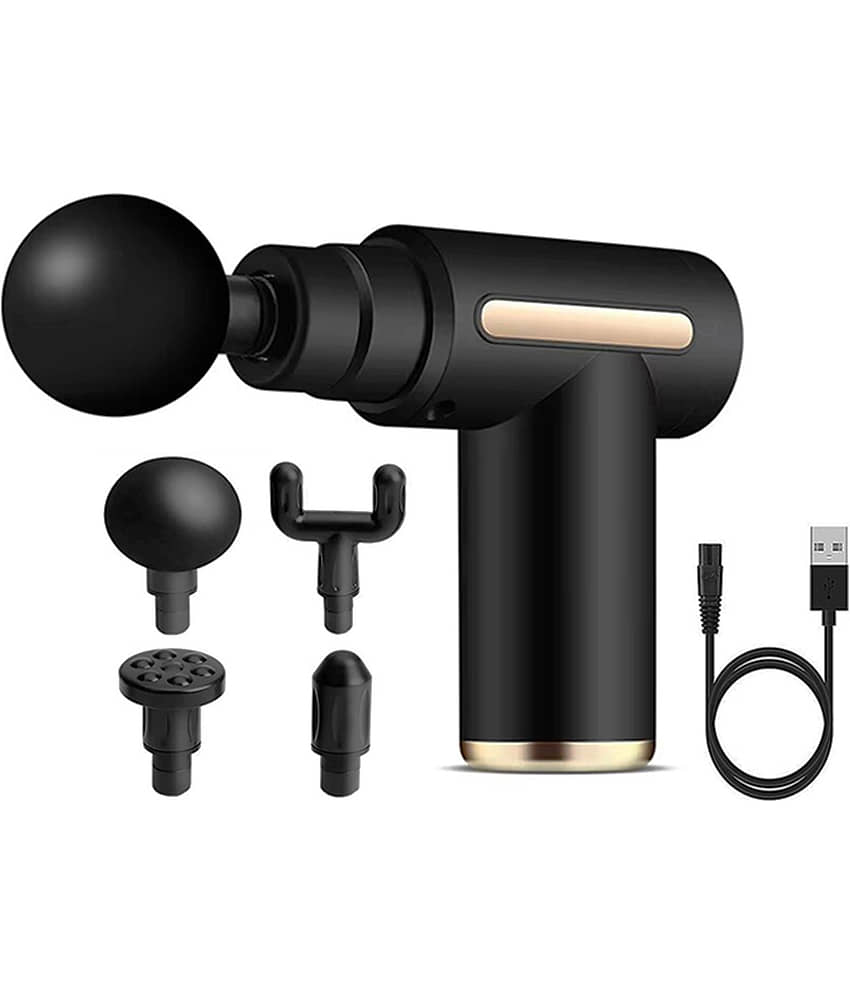 Retailstore 4 in 1 Cordless Powerful Black Battery Operated Massagers