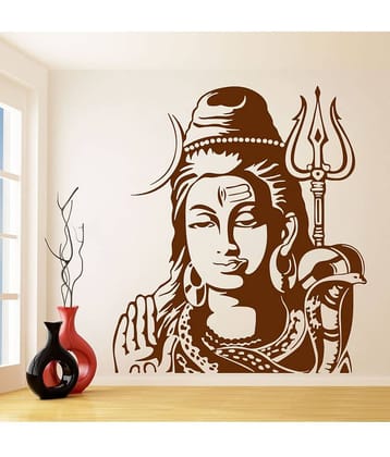 Decor Villa Shankar God PVC Wall Stickers