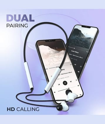 UniBoss Upto 60H Playtime, ENC, Magnetic On/Off Neckband Bluetooth