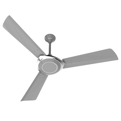 Polycab Superb Neo 1200mm Star Rated Ceiling Fan For Home | High Speed & Air Flow, 100% Copper | Rust Proof, Saves up to 33% Electricity | 2 years warranty【Cool Grey Silver】