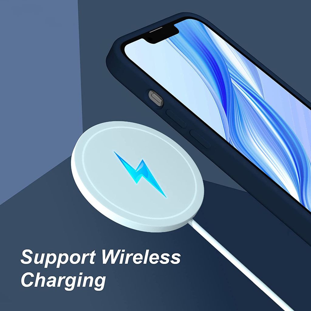 LIRAMARK Liquid Silicone Soft Back Cover Case for Apple iPhone 13 Mini (6.1 Inch)