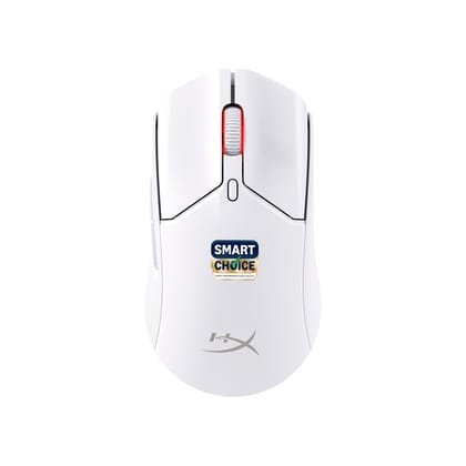 HyperX Pulsefire Haste 2 Smartchoice Dual Wireless RGB Gaming Mouse, Upto 26K DPI, HyperX 26K Sensor, 61g Ultra Lightweight, 100 Hr Battery Life, 1K Hz Polling Rate, 24 Months Warranty-White [6N0A9AA] HyperX Pulsefire Haste 2 Smartchoice Dual Wireless RG