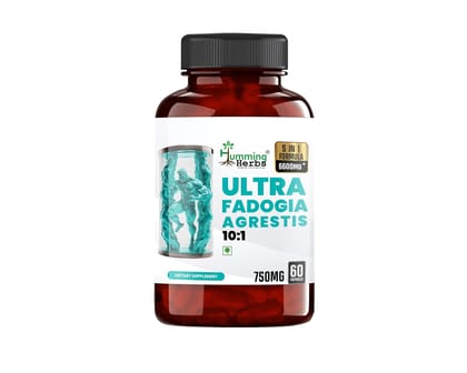 Humming Herbs Ultra Fadogia Agrestis 6600MG | Tongkat Ali, Maca Root Extract, 6 in 1 Formula, 60 Capsules