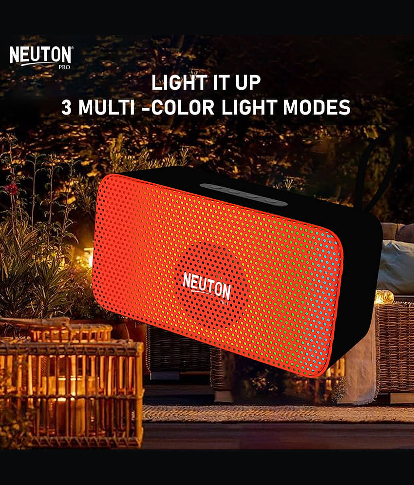 NEUTON PRO JIMMY 12 W Bluetooth Speaker Bluetooth v5.0 with USB,SD card Slot Playback Time 4 hrs Red