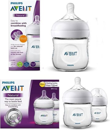 Philips Avent NATURAL 2.0 BOTTLE 125ml Twin SCF030/20 + 260ml Single SCF033/10