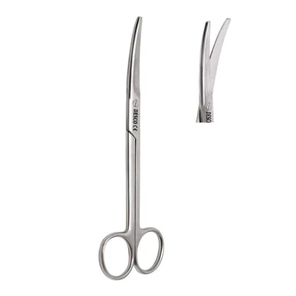 DESCO Stainless Steel Mayo Scissor Curved - 6.5