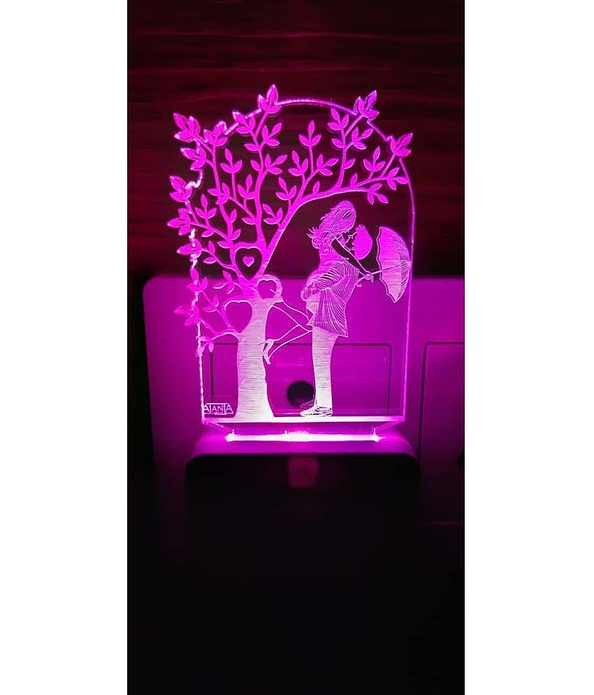 SUPER AJANTA - Multicolor Night Lamp ( Pack of 1 )