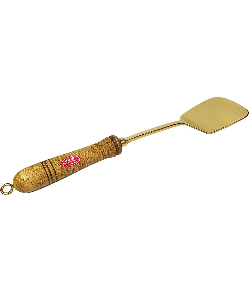 A & H ENTERPRISES - Gold Brass Flipper Spatula ( Pack of 1 )