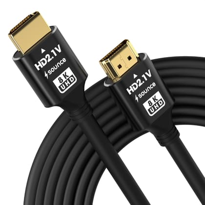 Sounce 8K HDMI 2.1 Cable (10FT, 8K 60Hz HDR, 4K 120Hz, High Speed 48Gbps with Ethernet, eARC, 3D, HDCP 2.3) - Compatible with PS5, Xbox, Roku, Apple TV, Switch, PC, Black (Pack of 1) Sounce 8K HDMI 2.1 Cable (10FT, 8K 60Hz HDR, 4K 120Hz, High Speed 48Gbp