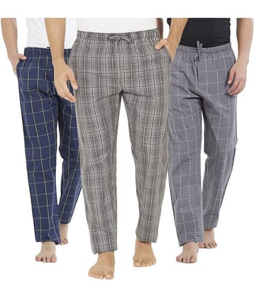 XYXX Pack of 3 Pyjama For Men's ( Multi )