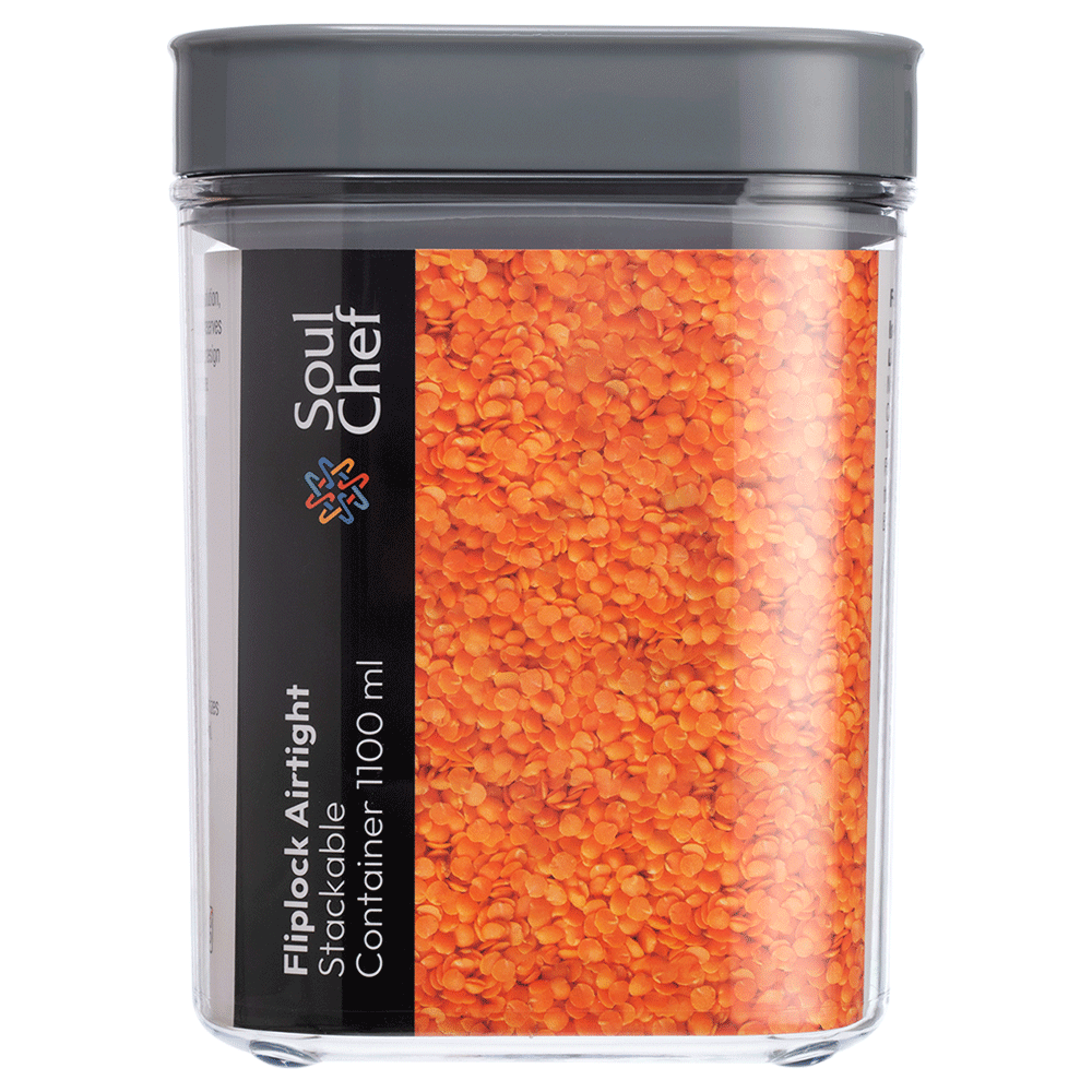 Modi Care Fliplock Airtight Stackable Container One Thousand One Hundred Millilitre