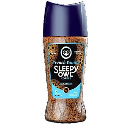 Sleepy Owl French Vanilla Instant Coffee, 100 g