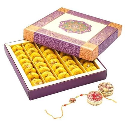 GHASITARAM'S  Mawa Peda Kesari Mithai Box, 400 gm