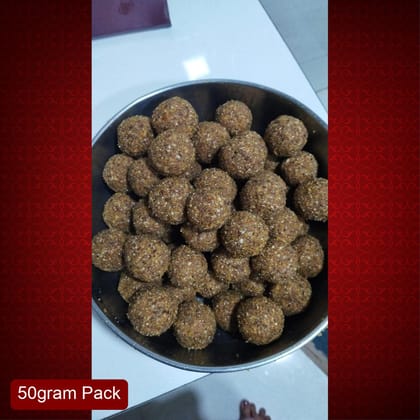 Aaswad Caterers Methi Ladoo (50g) | Handcrafted Fenugreek Health Balls | Postnatal and Joint Care