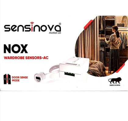 Motion Sensor, Wardrobe Motion Sensor with Door Sense Mode, Wave Mode AC-Powered, White 2year warrenty sensinova nox