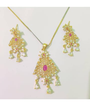 Darshini Designs - Golden Pendant ( Pack of 2 )