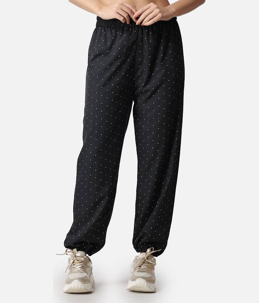 POPWINGS Multicolor Polyester Loose Women's Joggers ( Pack of 1 )