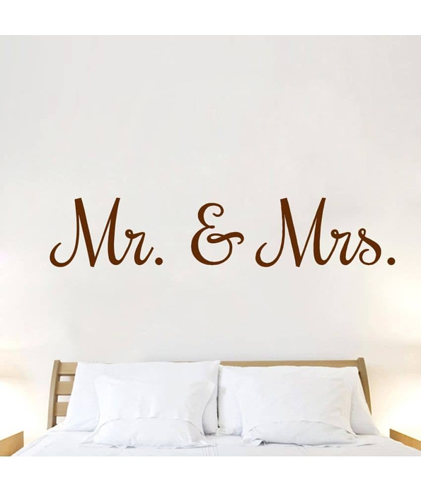 Decor Villa Mr. & Mrs Vinyl Wall Stickers