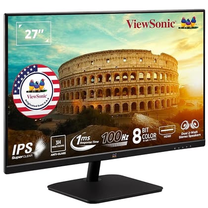 ViewSonic VA2732-mh 27” ( 68.58 Cm) Full HD Monitor with Built-in speakers