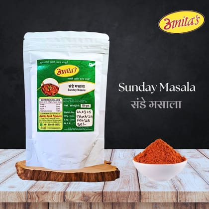 Anita's Sunday Masala (100g) | Authentic Homemade Spice Blend | Culinary Seasoning