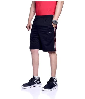 Zeffit - Black Cotton Blend Men's Shorts ( Pack of 1 )