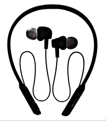 CHARKEE NB-804 Wireless Neckband In-the-ear Bluetooth Headset with Upto 20h Talktime Music Controls - Black