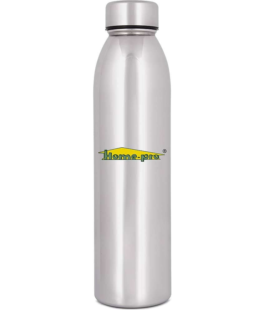 HomePro - Jointless Mirror Bottle Silver Water Bottle 1000 mL ( Set of 1 )